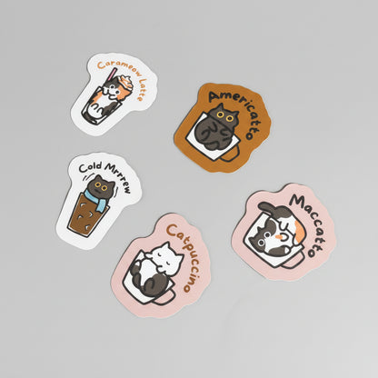 Coffee Cat Stickers