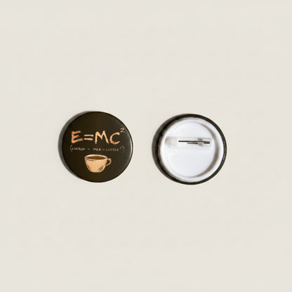 Coffee Button Pins