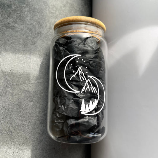 Moons & Mountains Soda Glass Cup