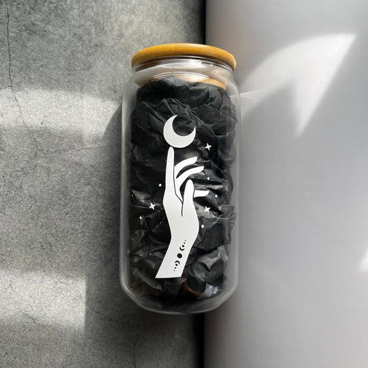 Reach for the Moon Soda Glass Cup