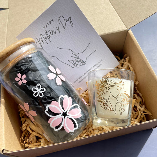 Cozy Sips – Soda Cup & Candle Gift Set