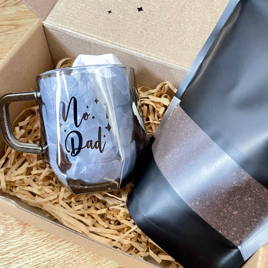 Personalized Father’s Day Coffee Gift Set – Custom Ceramic Mug + Premium Coffee Grounds | Gift for Coffee-Loving Dads