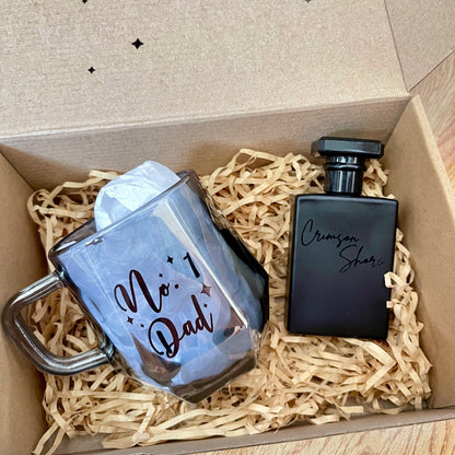 Personalized Mug + Signature Men’s Perfume | Custom Gift for Dad | Father's Day Gift Set