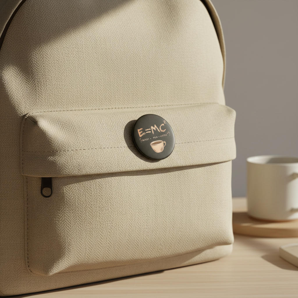 Coffee Button Pins