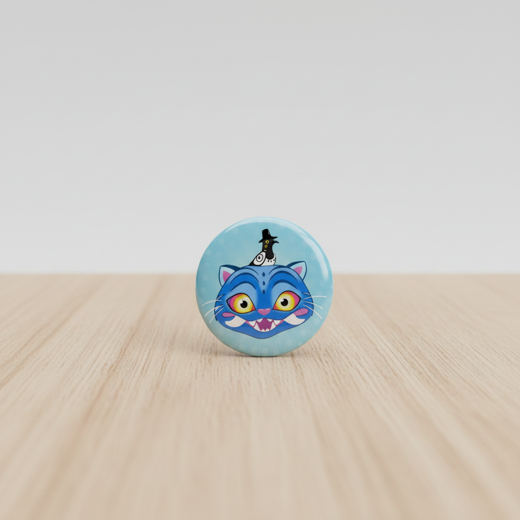 Derpy Button Pin – Cute Pin for Bags & Lanyards
