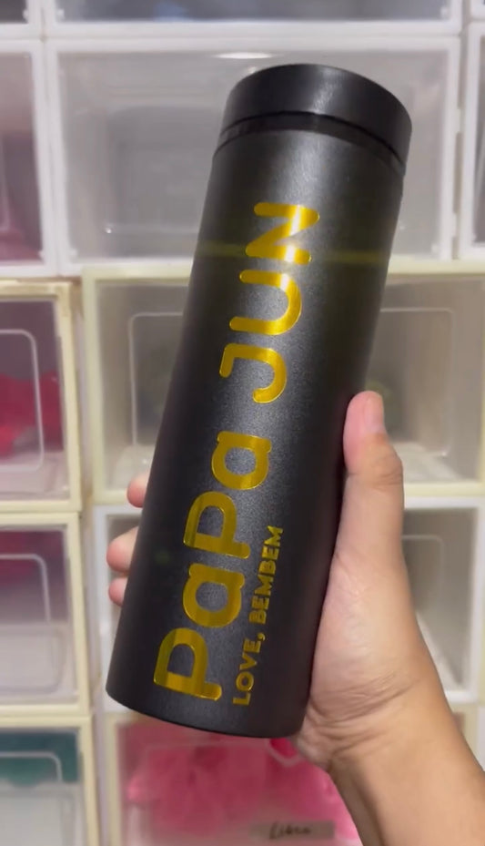Black 16oz Skinny Tumbler